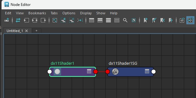 Mayaでdx11Shaderノードをオブジェクトへ割り当てる操作