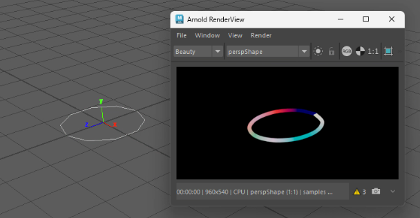 point_colorを使用してArnoldで色分けしたBifrostストランド