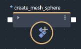 Bifrost Graph Editorでcreate_mesh_sphereコンパウンドをDisplayMode 0で表示した状態